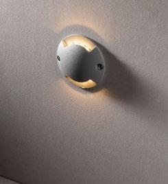 Corp de iluminat tip semnalizator din aluminiu turnat sub presiune IP54 cu LED integrat lumină naturală/caldă 1W 121LM, driver 24V neinclus 2 fețe ELMO
